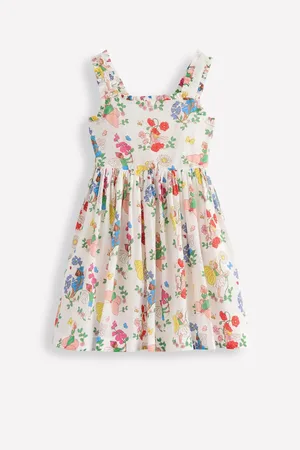 Boden 100% Cotton Luna Frill Strap Woven Dress128134cm