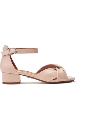 Moda In Pelle Macadamia Low Heel Ankle Strap Leather Sandalseu37