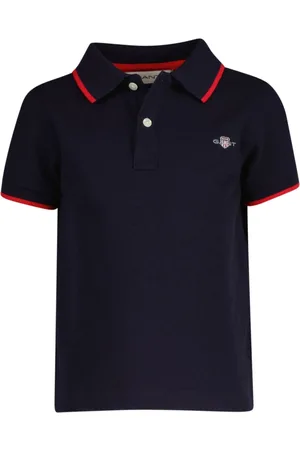 GANT Tipped Pique 100% Cotton Polo Shirt3 - 4 år (98 - 104cm)