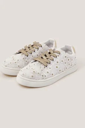 Monsoon Floral Print Embroidered Trainersuk12eu305