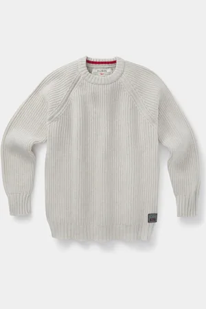 Aubin Grey Crail Fisherman Rib Rund hals Trøje2X-Large