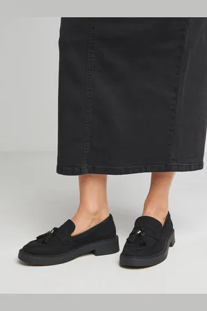 Simply Be Tassle Chunky Loafers In Extra Wide Fiteu41