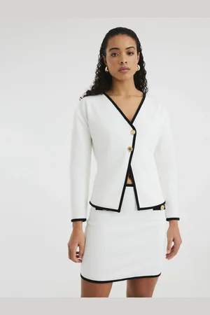 River Island Tipped Asymmetric Jacket36