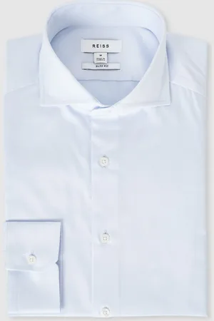 Reiss Storm Slim Fit To-foldet bomuldsskjorterXL