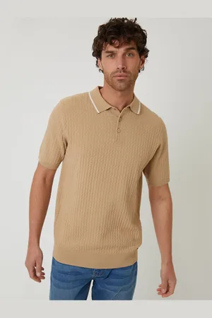 Threadbare Textured Front Tipping Collar Knitted Polo-skjorterlarge