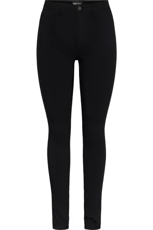 Pieces® High Waist Jeggings With LinenL
