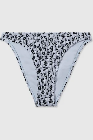 GOOD AMERICAN Textured Leopard Tryk Bikini2XS/XS