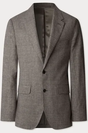 Hackett Glen Check Linen Blazer46r