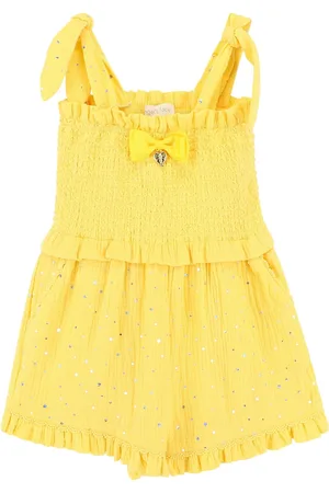 Angels Face Yellow Bali Sparkle Playsuit116122cm