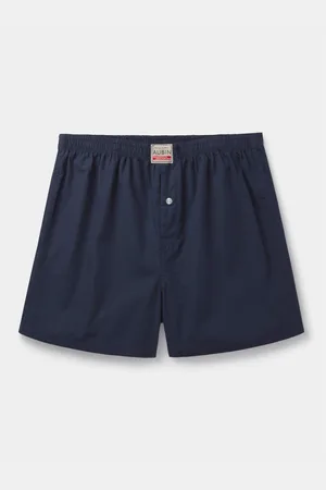 Aubin Blue Forbes Woven BoxersM