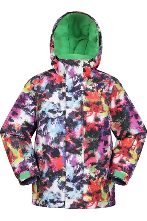 Mountain Warehouse Kids Mogal Printed Fleece Lined Snow Ski Jacket9 - 10 år (134 - 140cm)