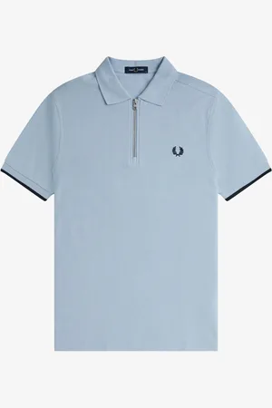 Fred Perry Crepe Pique Zip Neck Polo-skjorterX-Large