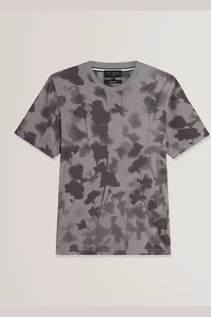 Ted Baker Denniss Regular Floral Print 100% Cotton T-ShirtX-Large