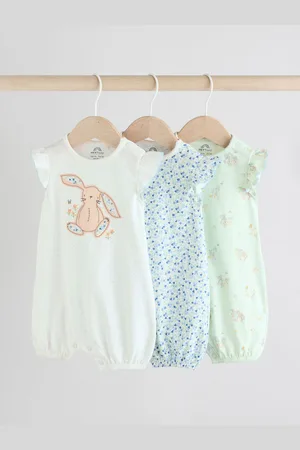 Next Blomster Bunny Rompers 3 Pakke6268cm