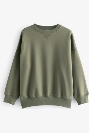 Next Oversized Relaxed Fit Heavyweight Børstet Longline Rund hals SweatshirtL