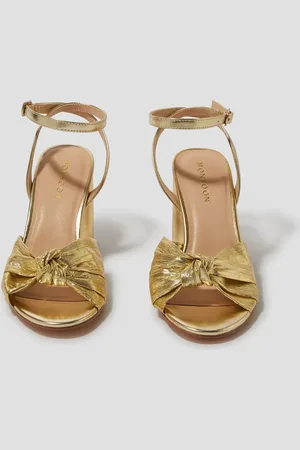 Monsoon Metallisk Twist Front Heeled Sandaler
