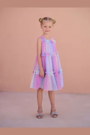 Next Tiered Strappy Mesh Dress (3-16yrs)152158cm