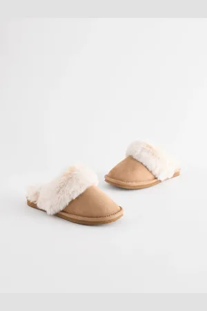Next Faux Faur Lined Mule Slippers