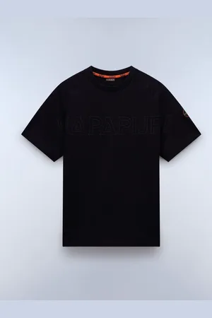 Napapijri Ambra Short Sleeve 100% Cotton Black T-Shirtlarge