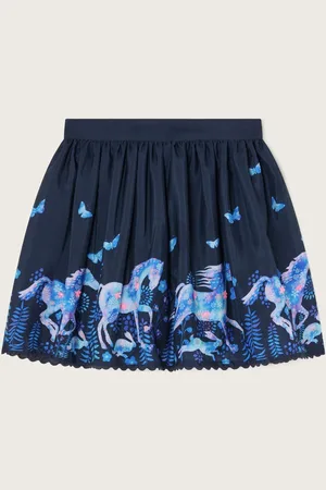 Monsoon Horse Print Skirt7 - 8 år (122 - 128cm)