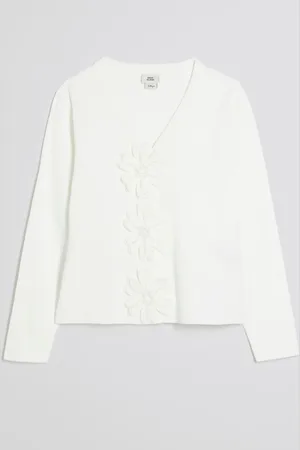 River Island Girls 3D Flower Cardigan146152cm