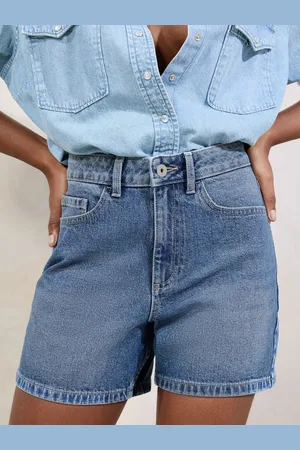 Lipsy London Denim Mom Shorts40