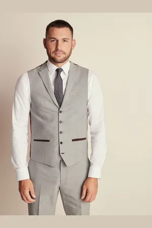 Next Normal pasform Sildeben Jakkesæt Vest52 Regular (UK 42 R)