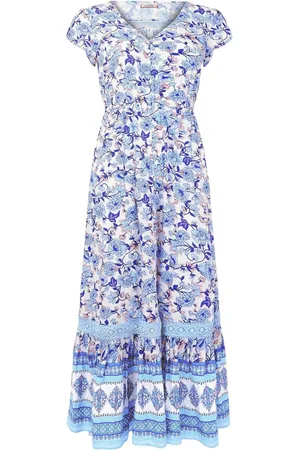 Joe Browns Floral Print Lace Trim Maxi Dress40lille