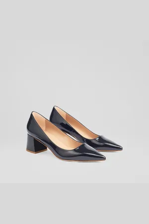 LK Bennett Sloane Patent Pointed Black Courtseu38