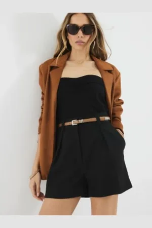 River Island Longline Belted Shorts38