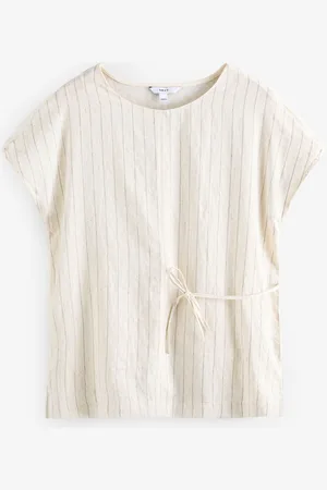 Next Woven Mix Tie Side Top50