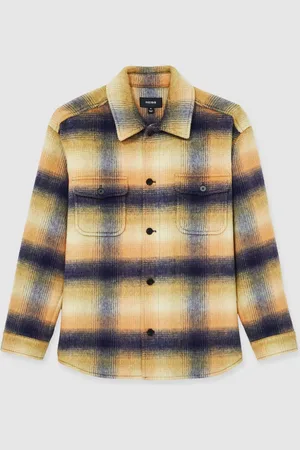 Reiss Kinkade Brushed Wool-Blend Check OvershirtXL