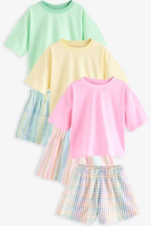Next 100% Cotton Short Pyjamas 3 Pakke (3-16år)128134cm