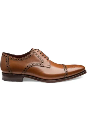 Loake Foley Calf Leather Semi Broguesko Sko