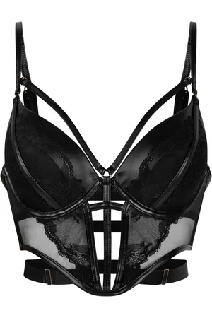 Hunkemöller Nadia Padded Underwired Longline Brown Push-Up Bra32 C