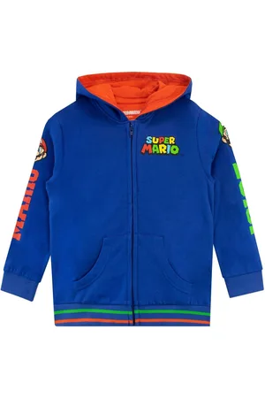 Character Super Mario Zip Up 100% Cotton Hoodie10 - 11 år (140 - 146cm)