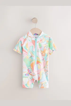 Next Sunsafe badedragt med flæseærmer (3mdr.-10år)4 år (104cm)