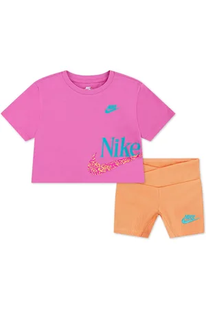 Nike Little Kids Wild Flower Boxy T-Shirt and Shorts Set116122cm
