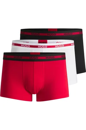 HUGO BOSS Logo Waistband Stretch Cotton Trunks 3 PackM