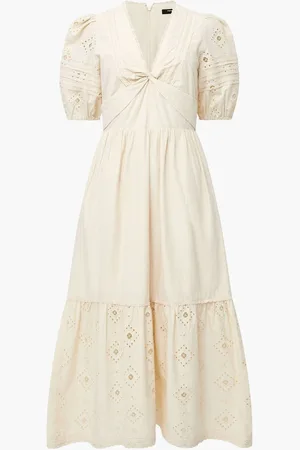 French Connection Cambria Cotton Midi Dress38