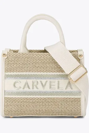 Carvela Cream Beach Glam Mini Tote Bagen