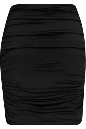 Pour Moi Adele Shine Jersey Ruche Mini Skirt44
