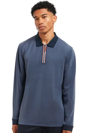 Sealskinz Blue Heywood Soft Touch 1/4 Zip Polo ShirtM