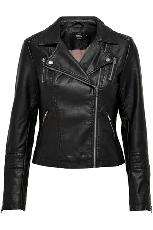 ONLY Imiteret læder Biker Jakke40