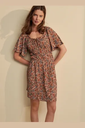 Next Kortærmet Slips Front Jersey Mini Kjole44