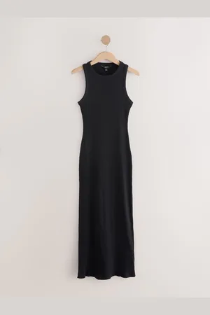 Next Ribbed Racer Back Sleeveless Maxi Length Dress