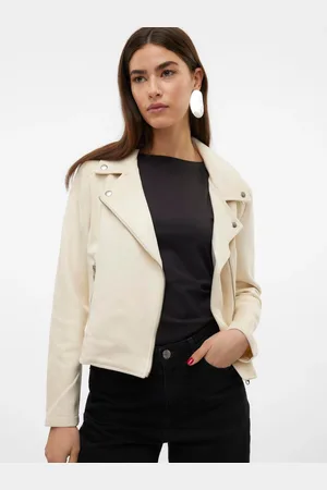 VERO MODA Faux Suede Biker Jacket