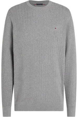 Tommy Hilfiger 100% Cotton Herringbone Crew Neck JumperS