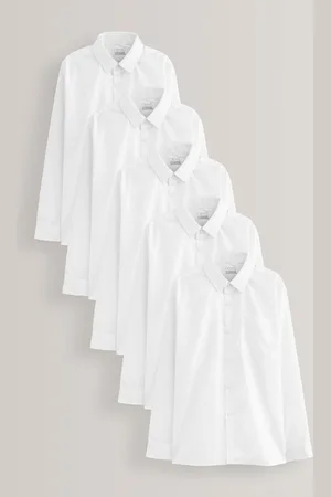 Next 5 -pakke langærmede skoleskjorter (3-17år)5 år (110cm)