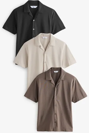 Next Short Sleeve Pique Shirts 3 PackXL